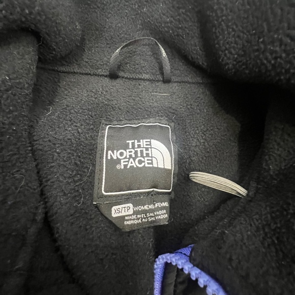 The North Face Womens Full-Zip Denali Fleece Jacket. Black & Purple size XS - Picture 5 of 6